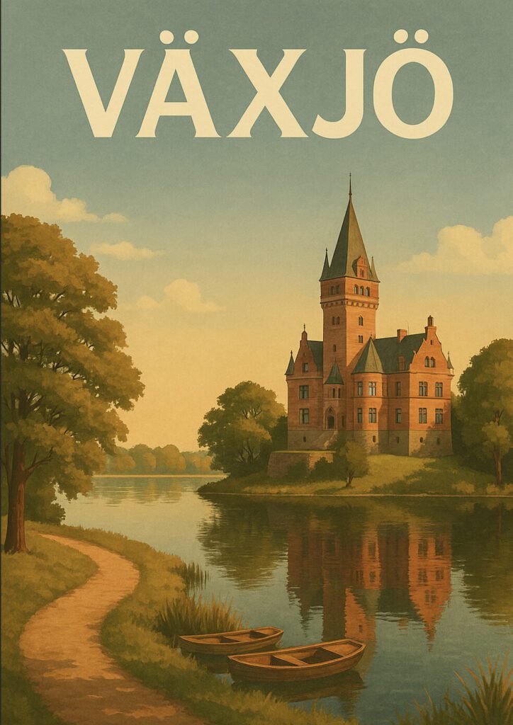 Poster av växjö illustrerad